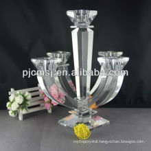 Crystal Candelabra,candle holder with 5 arms for wedding centerpieces